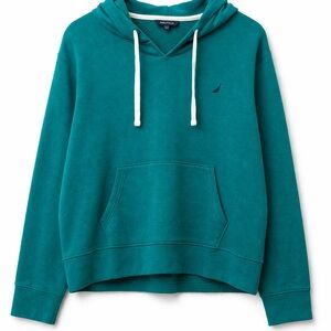 Nautica Turquoise Hoodie XL Pullover Sweatshirt Pocket Casual